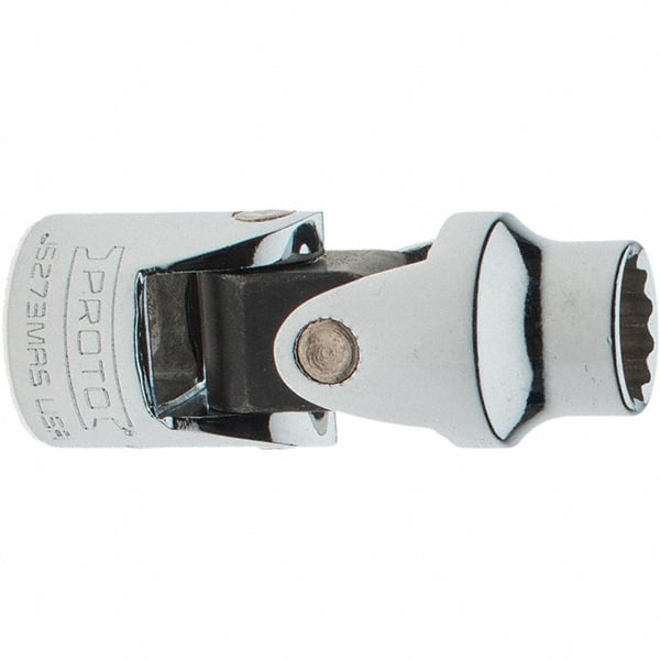 Proto - 3/8" Drive, Standard Hand Socket - 12 Points, 2" OAL, Chrome Vanadium, Full Polish Finish - Exact Tooling