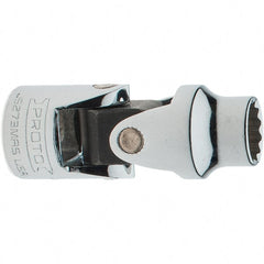 Proto - 3/8" Drive, Standard Hand Socket - 12 Points, 2" OAL, Chrome Vanadium, Full Polish Finish - Exact Tooling