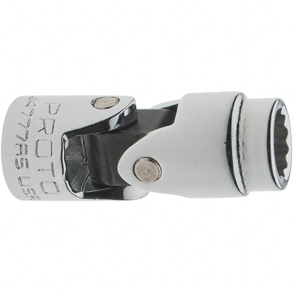 Proto - 9/32", 1/4" Drive, Standard Hand Socket - 12 Points, 1-23/64" OAL, Steel, Chrome Finish - Exact Tooling