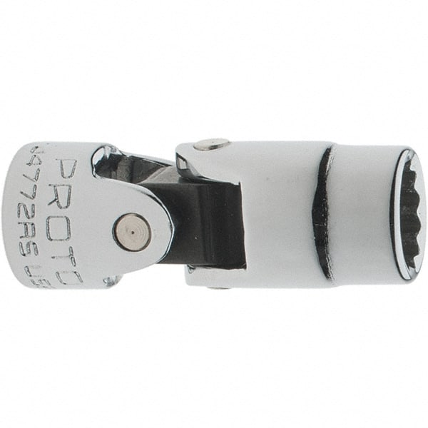 Proto - 5/16", 1/4" Drive, Standard Hand Socket - 12 Points, 1-7/16" OAL, Steel, Chrome Finish - Exact Tooling