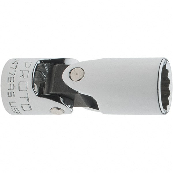 Proto - 11/32", 1/4" Drive, Standard Hand Socket - 12 Points, 1-7/16" OAL, Steel, Chrome Finish - Exact Tooling