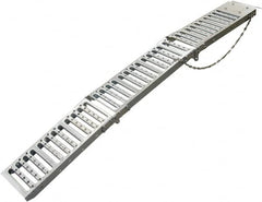 Erickson Manufacturing - 72" Long x 9" Wide, 1,000 Lb Capacity, Foldable Truck Ramp - Steel, For All Vehicles - Exact Tooling