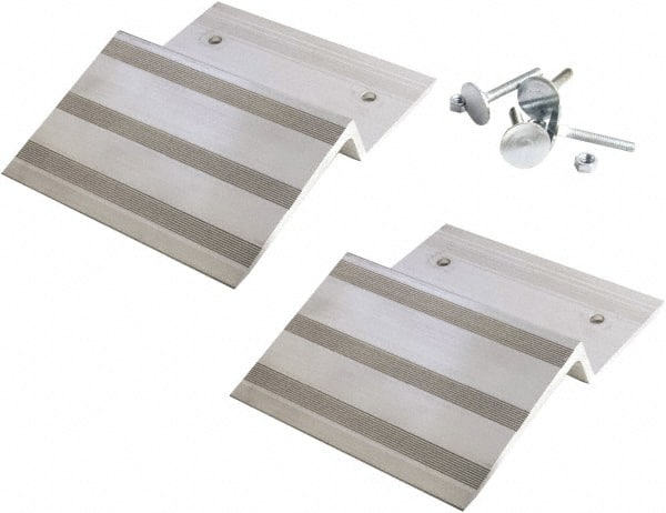 Erickson Manufacturing - 11-1/4" Long x 8-3/4" Wide, 750 Lb Capacity, Truck Ramp End with Hardware - Aluminum, For All Vehicles - Exact Tooling