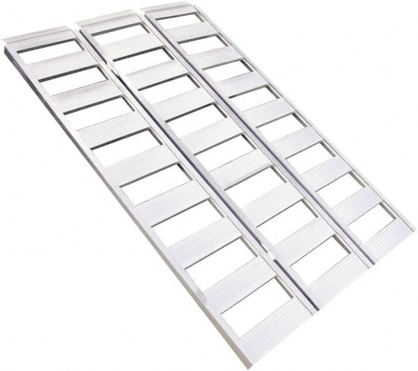 Erickson Manufacturing - 77" Long x 50" Wide, 1,500 Lb Capacity, Foldable Truck Ramp - Aluminum, For All Vehicles - Exact Tooling