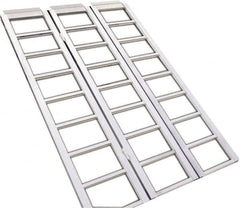 Erickson Manufacturing - 69" Long x 45" Wide, 1,500 Lb Capacity, Foldable Truck Ramp - Aluminum, For All Vehicles - Exact Tooling