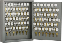 Ability One - Key Control; Type: Key Box ; Number of Keys: 90 ; Color: Gray ; Height (Inch): 17.125 ; Width (Inch): 14 ; Depth (Inch): 3.1250 - Exact Tooling