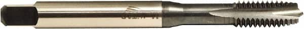 Emuge - M22x2.50 Metric, 3 Flute, NE2 Finish, HSS-E Spiral Point Tap - Plug Chamfer, Right Hand Thread, 140mm OAL, 0.652" Shank Diam, 6H Class of Fit - Exact Tooling