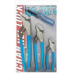 Channellock - 4 Piece Grooved Tongue & Groove Pliers - Comes in Clamshell - Exact Tooling
