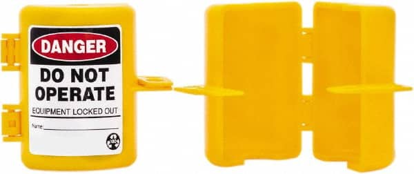 NMC - 2-1/2" Handle, Polypropylene Gas Cylinder Valve Lockout - Exact Tooling