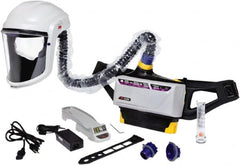 3M - Ratchet Adjustable 6-Point Suspension PAPR System - Hard Hat Headgear, Face Shield, Use for Powder Coating, Spray Painting & Painting - Exact Tooling