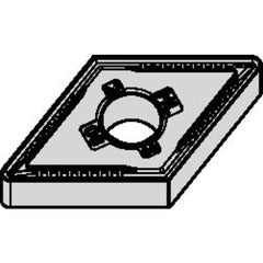 DNMG 331 Double-sided|G WK20CT, 1/64″ Corner Radius, 3/16″ Thick, 3/8″ Inscribed Circle, TiN, Turning Indexable Insert - Exact Tooling