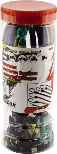 Erickson Manufacturing - Bungee Cord with S Hook - 10, 18, 24, 30, 36" OAL, Red/Blue/Green/Yellow - Exact Tooling