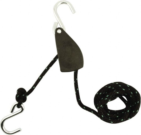 Erickson Manufacturing - Nylon Tite Rope Pulley - 1/2" Wide x 144" Long, Black, For Use with Pick Ups - Exact Tooling
