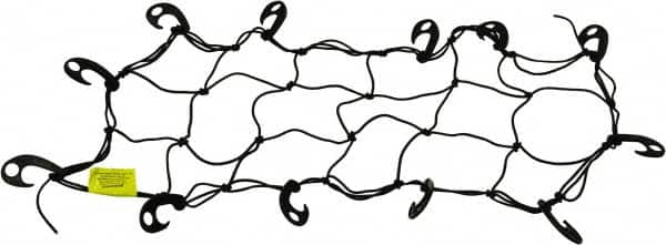 Erickson Manufacturing - Rubber Cargo Net - 30" Wide x 15" Long, Black, For Use with ATV's - Exact Tooling
