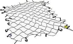 Erickson Manufacturing - Rubber Cargo Net - 96" Wide x 72" Long, Black, For Use with Pick Ups - Exact Tooling