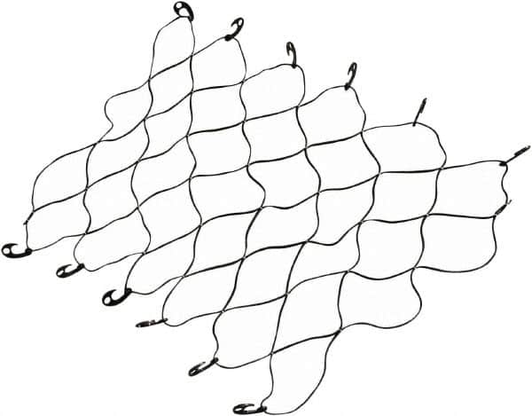 Erickson Manufacturing - Rubber Cargo Net - 70" Wide x 52" Long, Black, For Use with Pick Ups - Exact Tooling