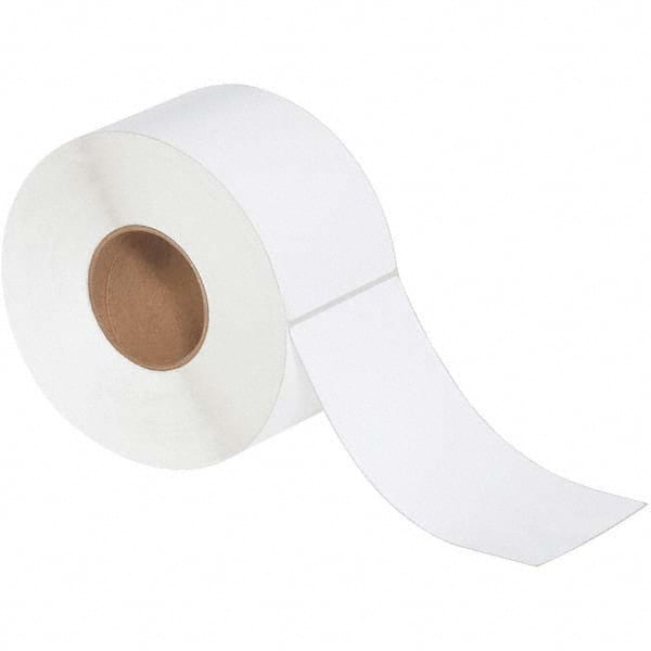 Value Collection - Pack of 4 Rolls, 800 Labels per Roll, 4" x 8" White Matte Coated Facestock Thermal Labels - Exact Tooling