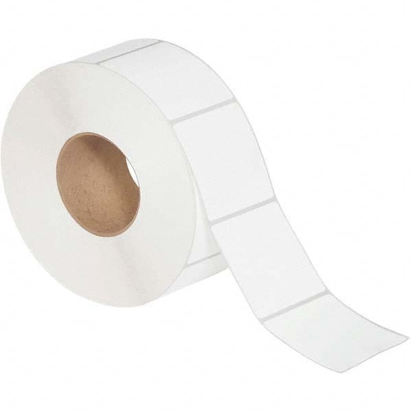 Value Collection - Pack of 6 Rolls, 2,000 Labels per Roll, 3" x 3" White Matte Coated Facestock Thermal Labels - Exact Tooling