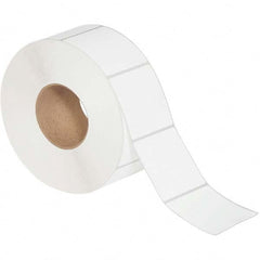 Value Collection - Pack of 6 Rolls, 2,000 Labels per Roll, 3" x 3" White Matte Coated Facestock Thermal Labels - Exact Tooling