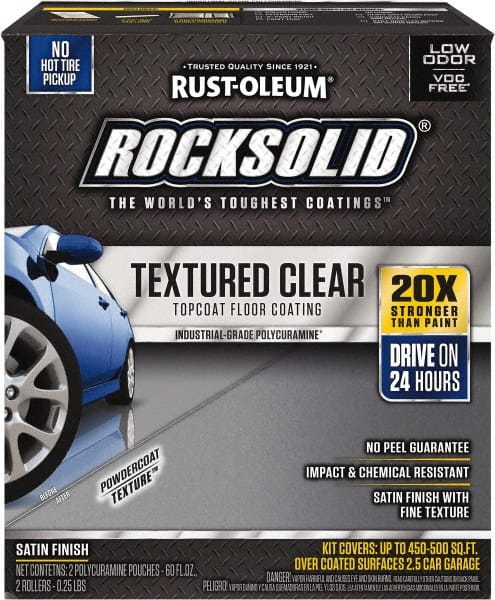 Rust-Oleum - 120 oz Satin Textured Topcoat - Low Odor & Chemical Resistant - Exact Tooling