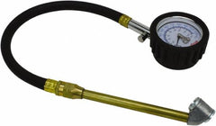 Milton - 0 to 160 psi Dial Dual Head Tire Pressure Gauge - 12' Hose Length, 5 psi Resolution - Exact Tooling