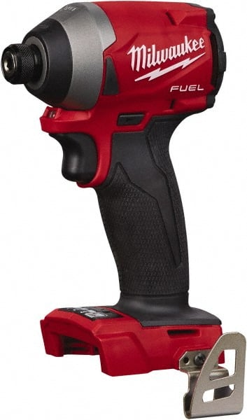 Milwaukee Tool - 18 Volt, 1/4" Drive, 167 Ft/Lb Torque, Cordless Impact Driver - 3600 RPM, Lithium-Ion, Bare Tool - Exact Tooling