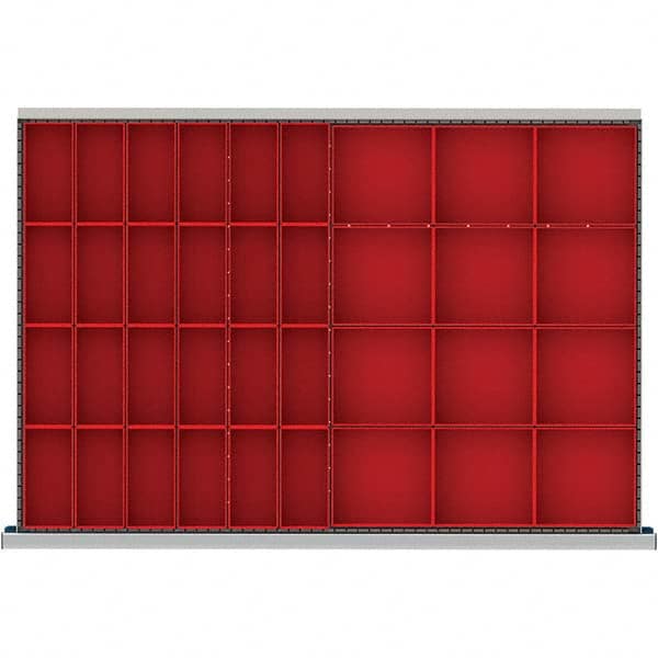 LISTA - 36-Compartment Drawer Divider Layout for 3.15" High Drawers - Exact Tooling