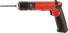 Sioux Tools - 3/8" Reversible Keyless Chuck - Pistol Grip Handle, 4,000 RPM, 14 LPS, 1 hp, 90 psi - Exact Tooling
