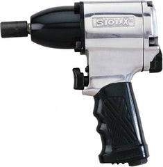 Sioux Tools - 3/8" Drive, 10,000 RPM, 310 Ft/Lb Torque Impact Wrench - Pistol Grip Handle, 1,300 IPM, 2.5 CFM, 90 psi, 1/4" Inlet - Exact Tooling
