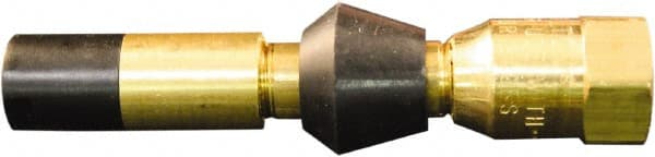 Milton - 150 Max psi Closed Check Brass Air Chuck - Straight Push On Chuck, 1/4 FNPT - Exact Tooling