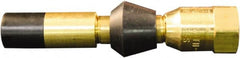 Milton - 150 Max psi Closed Check Brass Air Chuck - Straight Push On Chuck, 1/4 FNPT - Exact Tooling