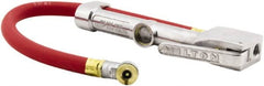 Milton - 160 Max psi Closed Check Aluminum/EPDM Inflator Gauge - Ball Foot Chuck, 1/4 FNPT, 10 to 160 psi Pressure Range - Exact Tooling