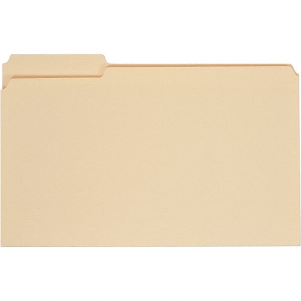 UNIVERSAL - 9-5/8 x 14-3/4", Legal, Manila, File Folders with Top Tab - 11 Point Stock, 1/3 Tab Cut Location - Exact Tooling