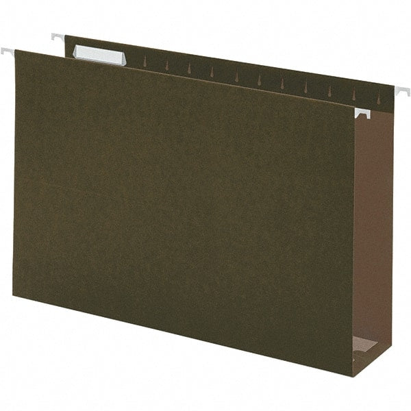 UNIVERSAL - 9-5/8 x 14-3/4", Legal, Standard Green, Hanging File Folder - 11 Point Stock, 1/3 Tab Cut Location - Exact Tooling