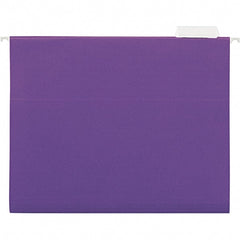 Universal One - 9-5/8 x 11-3/4", Letter Size, Violet, Hanging File Folder - 11 Point Stock, 1/5 Tab Cut Location - Exact Tooling