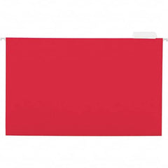 Universal One - 9-5/8 x 14-3/4", Legal, Red, Hanging File Folder - 11 Point Stock, 1/5 Tab Cut Location - Exact Tooling