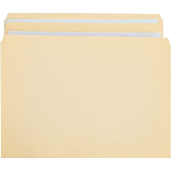 UNIVERSAL - 9-5/8 x 11-3/4", Letter Size, Manila, File Folders with Top Tab - 11 Point Stock, Straight Tab Cut Location - Exact Tooling
