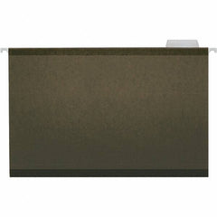 Universal One - 9-5/8 x 14-3/4", Legal, Standard Green, Hanging File Folder - 11 Point Stock, 1/5 Tab Cut Location - Exact Tooling