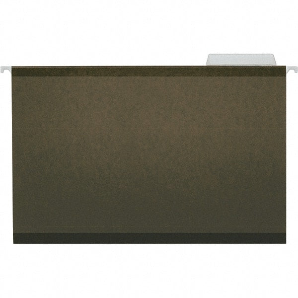 Universal One - 9-5/8 x 14-3/4", Legal, Standard Green, Hanging File Folder - 11 Point Stock, 1/3 Tab Cut Location - Exact Tooling