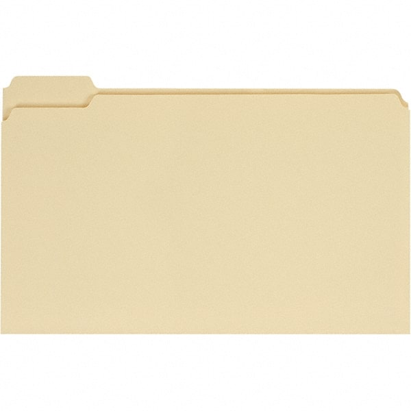 UNIVERSAL - 9-5/8 x 14-3/4", Legal, Manila, File Folders with Top Tab - 11 Point Stock, 1/5 Tab Cut Location - Exact Tooling