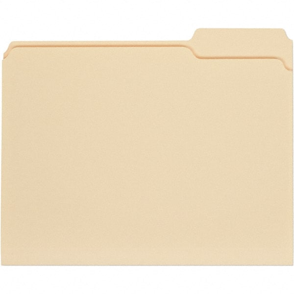 UNIVERSAL - 9-5/8 x 11-3/4", Letter Size, Manila, File Folders with Top Tab - 11 Point Stock, 1/3 Tab Cut Location - Exact Tooling