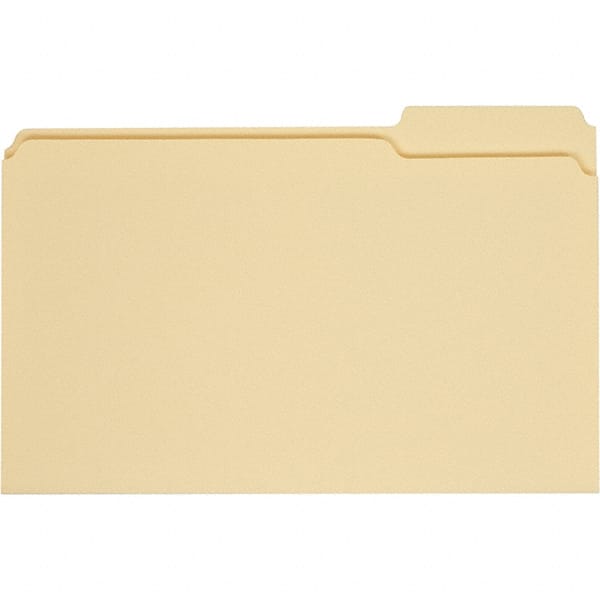 UNIVERSAL - 9-5/8 x 14-3/4", Legal, Manila, File Folders with Top Tab - 11 Point Stock, 1/3 Tab Cut Location - Exact Tooling