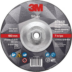 3M - Depressed-Center Wheels Wheel Diameter (Inch): 7 Wheel Thickness (Decimal Inch): 0.2500 - Exact Tooling