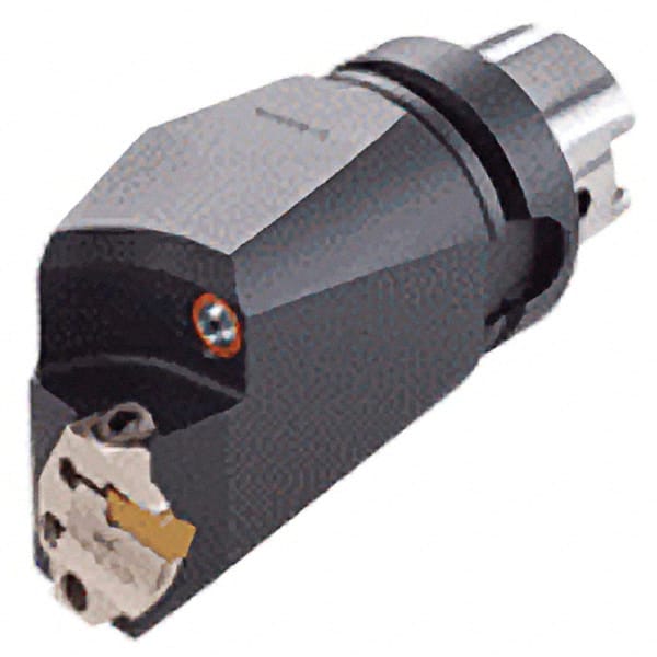 Iscar - 130mm Head Length, Modular Grooving Blade Holder Head - Left Hand Cut, System Size HSK A63WH, Through Coolant - Exact Tooling