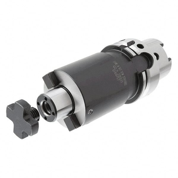 Iscar - HSK63A Taper Shank 3/4" Pilot Diam Shell Mill Holder - Taper Shank - Exact Tooling