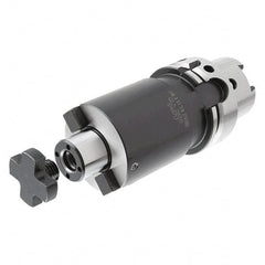 Iscar - HSK100A Taper Shank 1/4" Pilot Diam Shell Mill Holder - Taper Shank - Exact Tooling