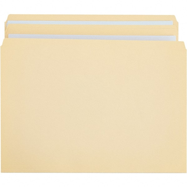 UNIVERSAL - 9-5/8 x 14-3/4", Legal, Manila, File Folders with Top Tab - 11 Point Stock, Straight Tab Cut Location - Exact Tooling