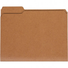 UNIVERSAL - 9-5/8 x 11-3/4", Letter Size, Kraft, File Folders with Top Tab - 11 Point Stock, 1/3 Tab Cut Location - Exact Tooling