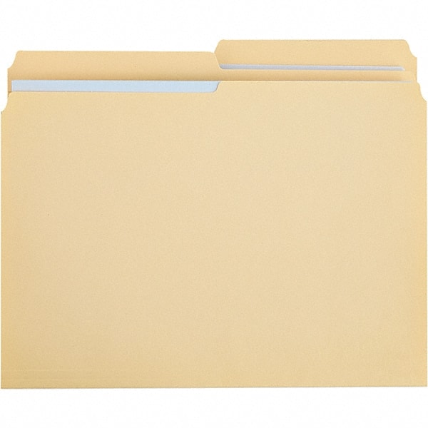 UNIVERSAL - 9-5/8 x 11-3/4", Letter Size, Manila, File Folders with Top Tab - 11 Point Stock, 1/2 Tab Cut Location - Exact Tooling