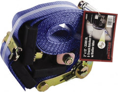 Erickson Manufacturing - 12' Long x 2" Wide, 6,000 Lb Basket Capacity, Polyester & Steel Web Sling - Yellow - Exact Tooling